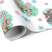 Kansbrood met snoepriet, kerstpapier cadeaupapier (Rol Hoek)