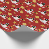 Kansbrood voor kerstmis cartoon cadeaupapier (Hoek)