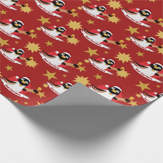 Kansbrood voor kerstmis cartoon cadeaupapier (Hoek)