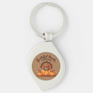 Kanselaren van Kerstelijke kalkoen Sleutelhanger
