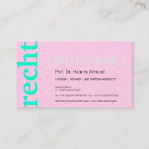 Kanselarij-bezoekkaart Visitekaartje