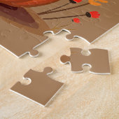 Kanselende Hartenvierdagkalkoen Legpuzzel (Zijkant)