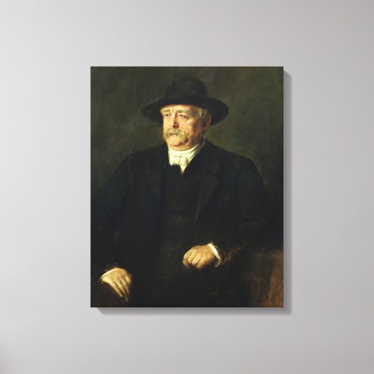 kanselier Otto von Bismarck , 1849 Canvas Afdruk (Voorkant)