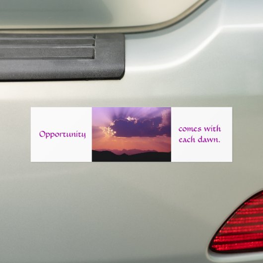 Kansen bij dageraad door de tribune bumpersticker (Op auto)
