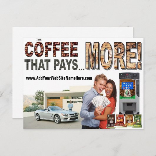 Kansen Briefkaart. Briefkaart (Voorkant / Achterkant)