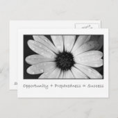 Kansen en paraatheid leiden tot succes briefkaart (Voorkant / Achterkant)