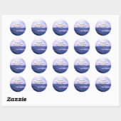 Kansen en slechte situatie ronde sticker (Vel)