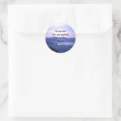Kansen en slechte situatie ronde sticker (Tas)
