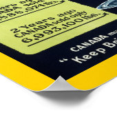 Kansen voor boter in Canada (grens) Poster (Hoek)