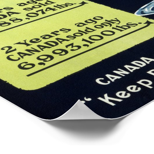 Kansen voor Canadese boter (canvas) Poster (Hoek)