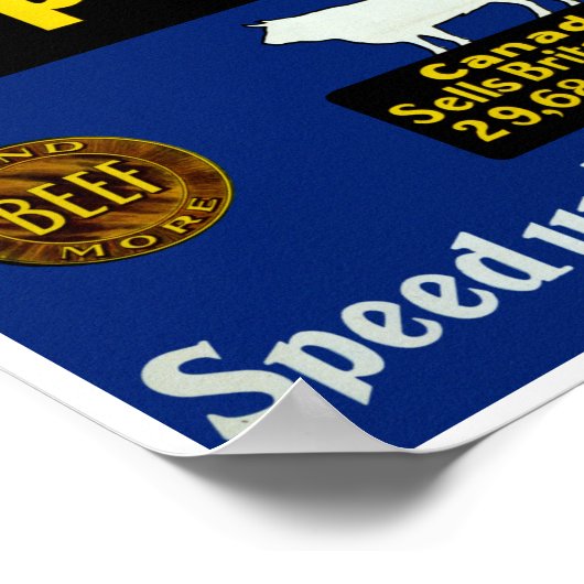 Kansen voor rundvlees in Canada Poster (Hoek)