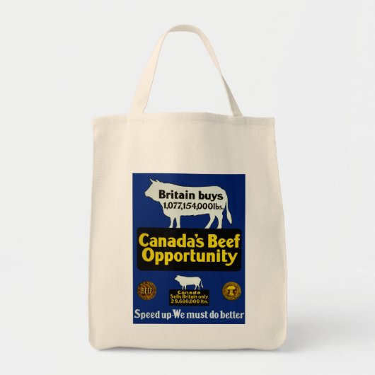Kansen voor rundvlees in Canada Tote Bag (Voorkant)