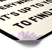 Kansen zijn overal. Het is aan jou om, Poster (Hoek)