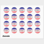 Kansengrond, geen rechten ronde sticker (Vel)