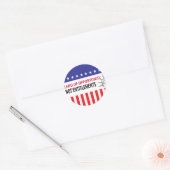 Kansengrond, geen rechten ronde sticker (Envelop)