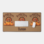 Kansgave Kerstkalkoen Bureaumat (Keyboard & Muis)