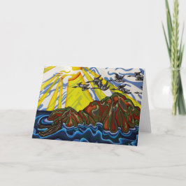 Kanskaart met ganzen kaart