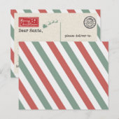 Kanskaart voor de Kerstman Briefkaart (Voorkant / Achterkant)
