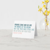 Kanskaart - Vrienden komen en gaan als de golven Kaart (Gele Bloem)