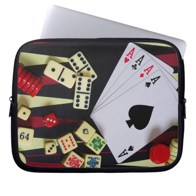 Kansspeltafel Laptop Sleeve (Voorkant)