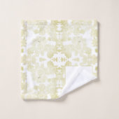 Kant-achtige Shabby Chic Cream Bad Handdoek (Wasdoekje)