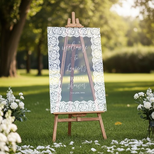 Kant Acrylgebruik bij bruidsdouche bord