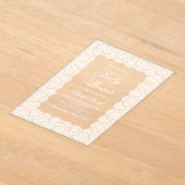 Kant Baby Shower Acryl Uitnodigingen (Laagn)