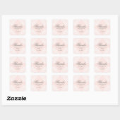 Kant baby shower bedank je favor sticker (Vel)