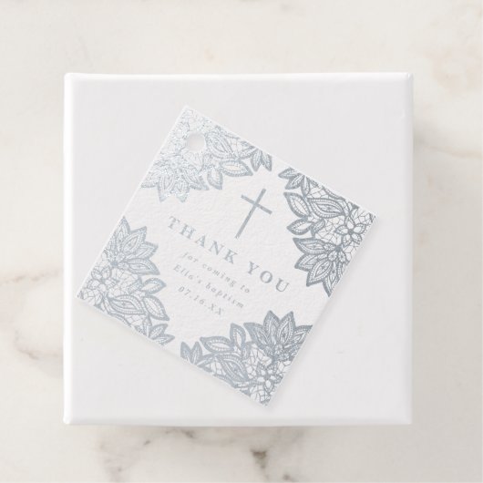  kant baptisme bedankt bedankjes labels (Met doos)