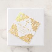  kant baptisme bedankt bedankjes labels (Met doos)