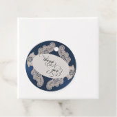 Kant Bedankt - Donkerblauw Bedankjes Labels (In situ)