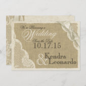 kant Bewaar de datum Save The Date (Voorkant / Achterkant)