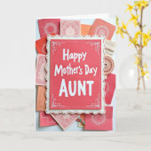Kant Bij Tantes Dag Kaart (Gele Bloem)