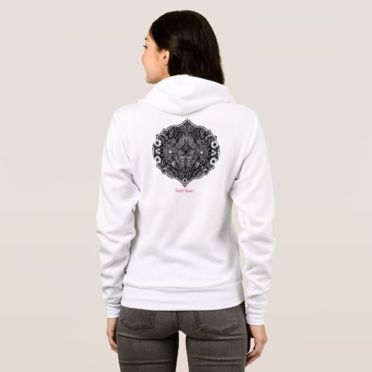 Kant Bloemenharmonie Hoodie (Achterkant volledig)