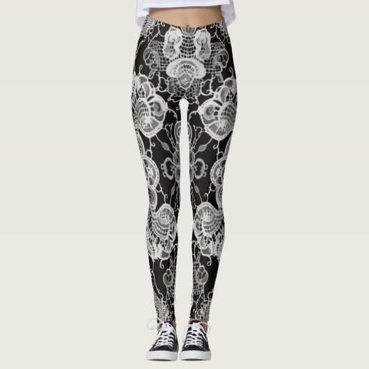 Kant Bloemenharmonie Leggings (Voorkant)