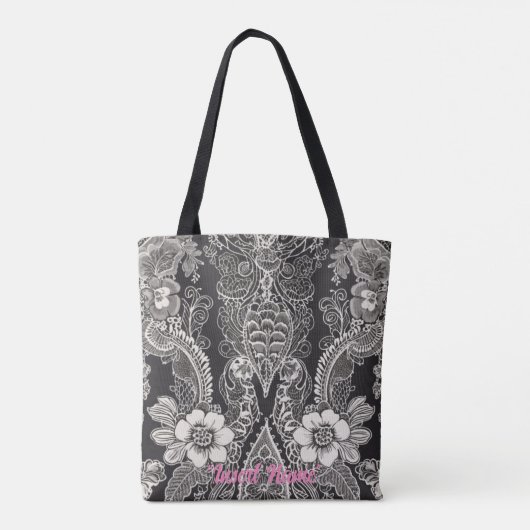 Kant Bloemenharmonie Tote Bag (Achterkant)