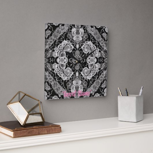 Kant Bloemenharmonie Vierkante Klok (Kantoor)