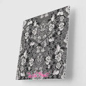 Kant Bloemenharmonie Vierkante Klok (Hoek)