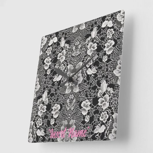 Kant Bloemenharmonie Vierkante Klok (Hoek)