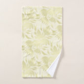 Kant Bloemstructuur Goud Beige Bad Handdoek (Handdoek)