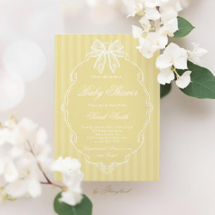 Kant Boter Geel Baby Shower Kaart