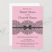 " kant" Bridal Shower Uitnodiging (Voorkant / Achterkant)
