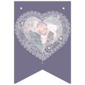 Kant bruiloft 13e verjaardag aangepaste foto vlaggetjes (Tweede vlag)