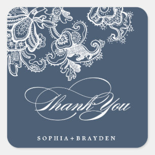  KANT BRUILOFT dank u sticker zegels