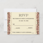 kant bruiloft kersenbloesems RSVP kaartje (Voorkant)