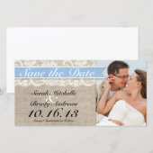 Kant & Burlap  Save the Date - Capri (Voorkant / Achterkant)