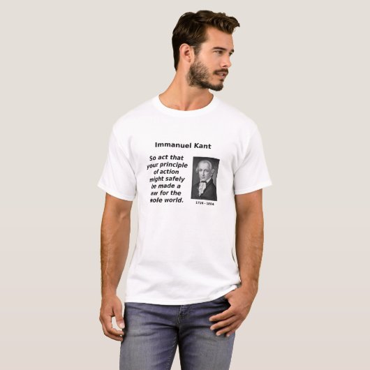 Kant, categorisch imperatief t-shirt (Voorkant volledig)