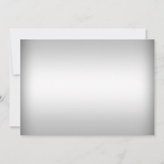  kant & Cross Silver Baptism/Christening Kaart (Achterkant)