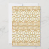  kant & Damask Brocade Sweet 16 Uitnodiging (Achterkant)