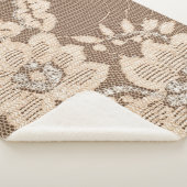 Kant delicatesse: witte stof artistry sherpa deken (3/4)